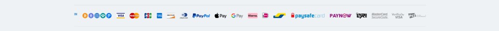 Supported payment method icons